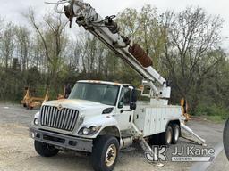 (Tipton, MO) Altec D4065A-TR, Digger Derrick rear mounted on 2008 International 7400 T/A Utility Tru