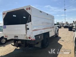 (Waxahachie, TX) 2013 Ford F750 Chipper Dump Truck Not Running, Condition Unknown, Body Damage) (Sel