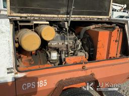 (Tipton, MO) 1988 Chicago-Pneumatic CPS185 Air Compressor, trailer mtd No Title) (Runs, Needs Batter