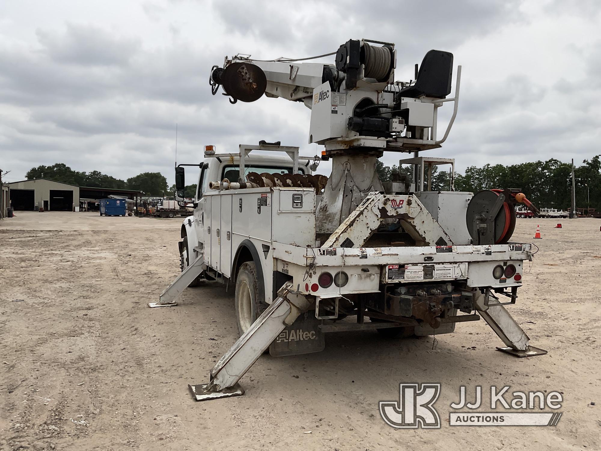 (Cypress, TX) Altec DC47-TR, Digger Derrick rear mounted on 2018 Freightliner M2 106 Utility Truck R