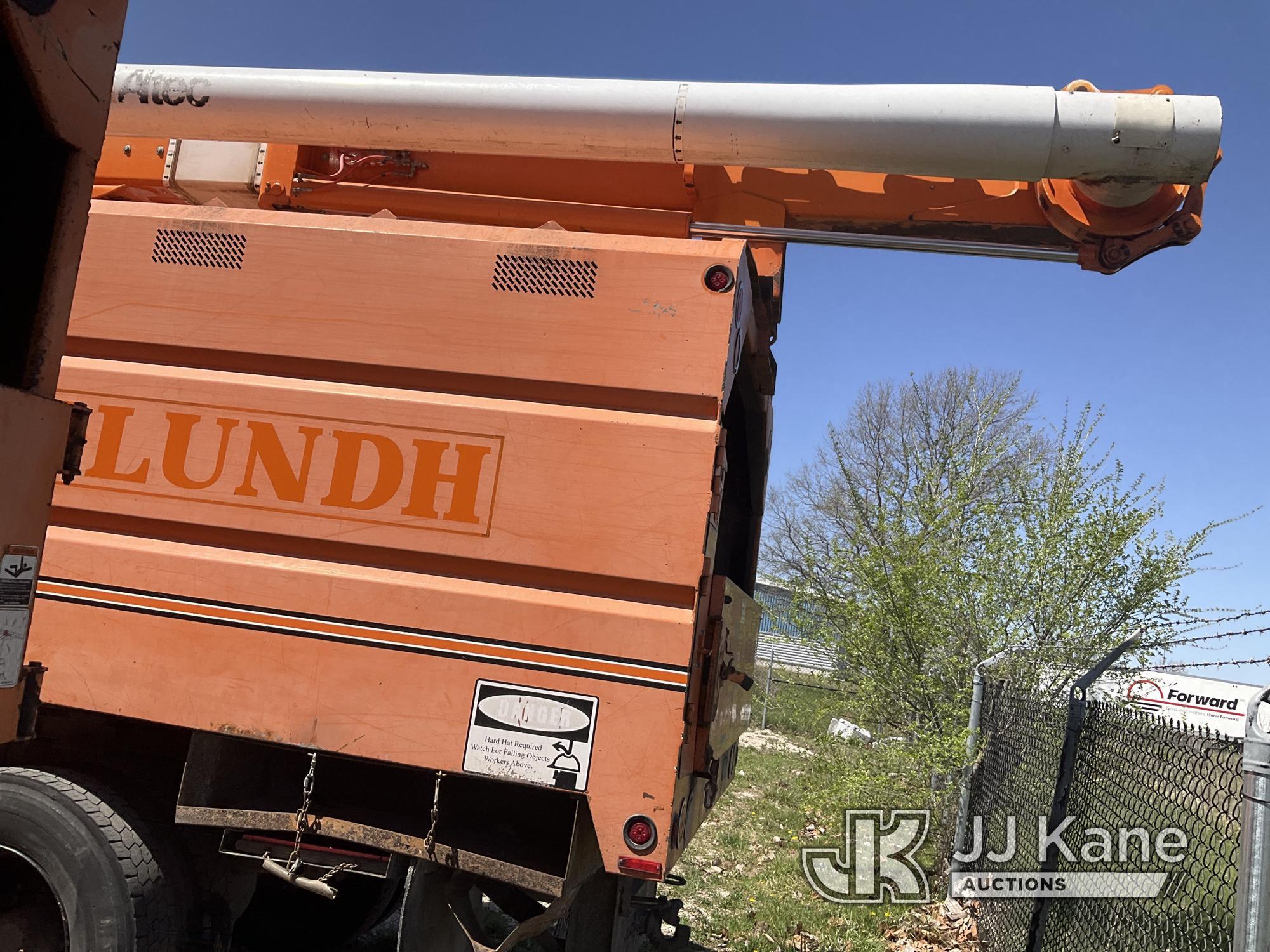 (Kansas City, MO) Altec LRV55, Over-Center Bucket Truck mounted behind cab on 2006 GMC C7500 Chipper