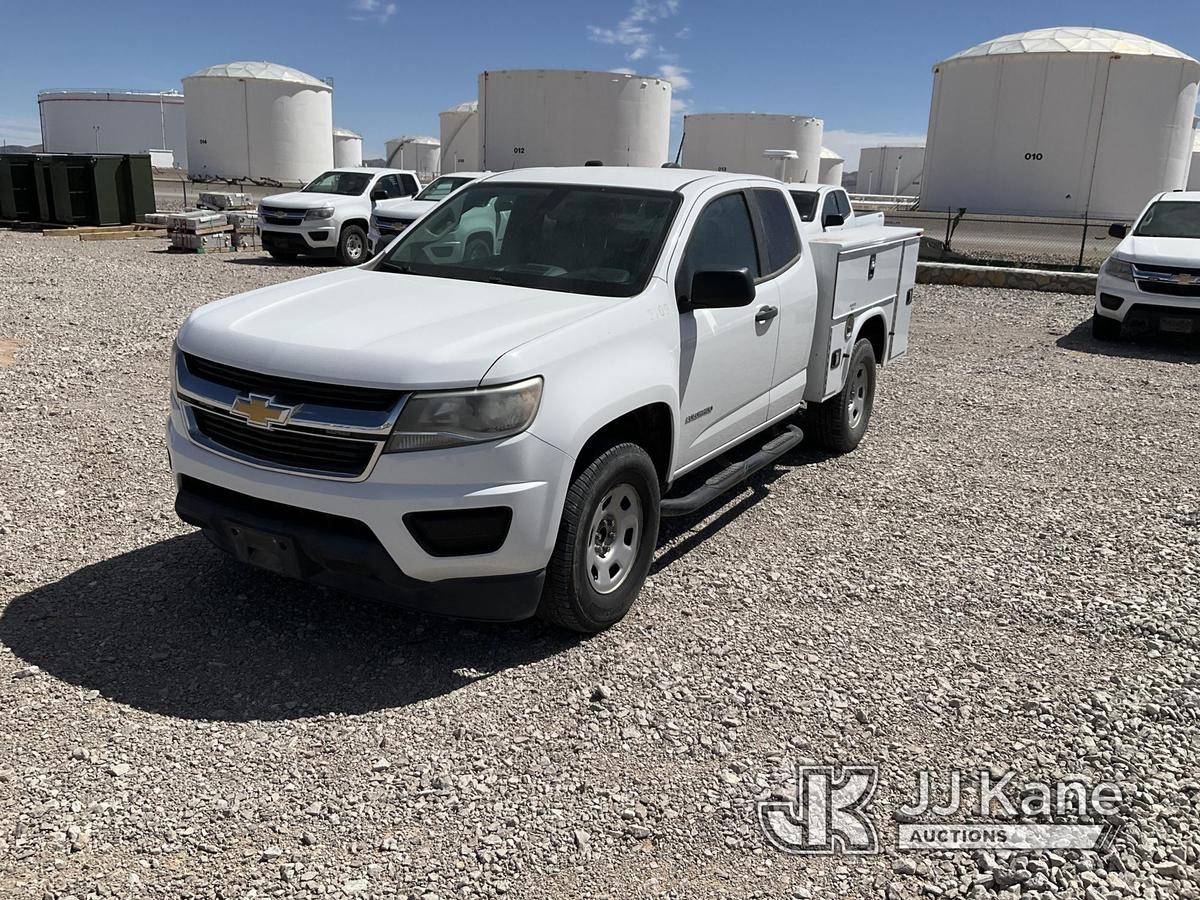 (El Paso, TX) 2016 Chevrolet Colorado Extended-Cab Service Truck Starts, Runs and Moves, Heavy Fuel