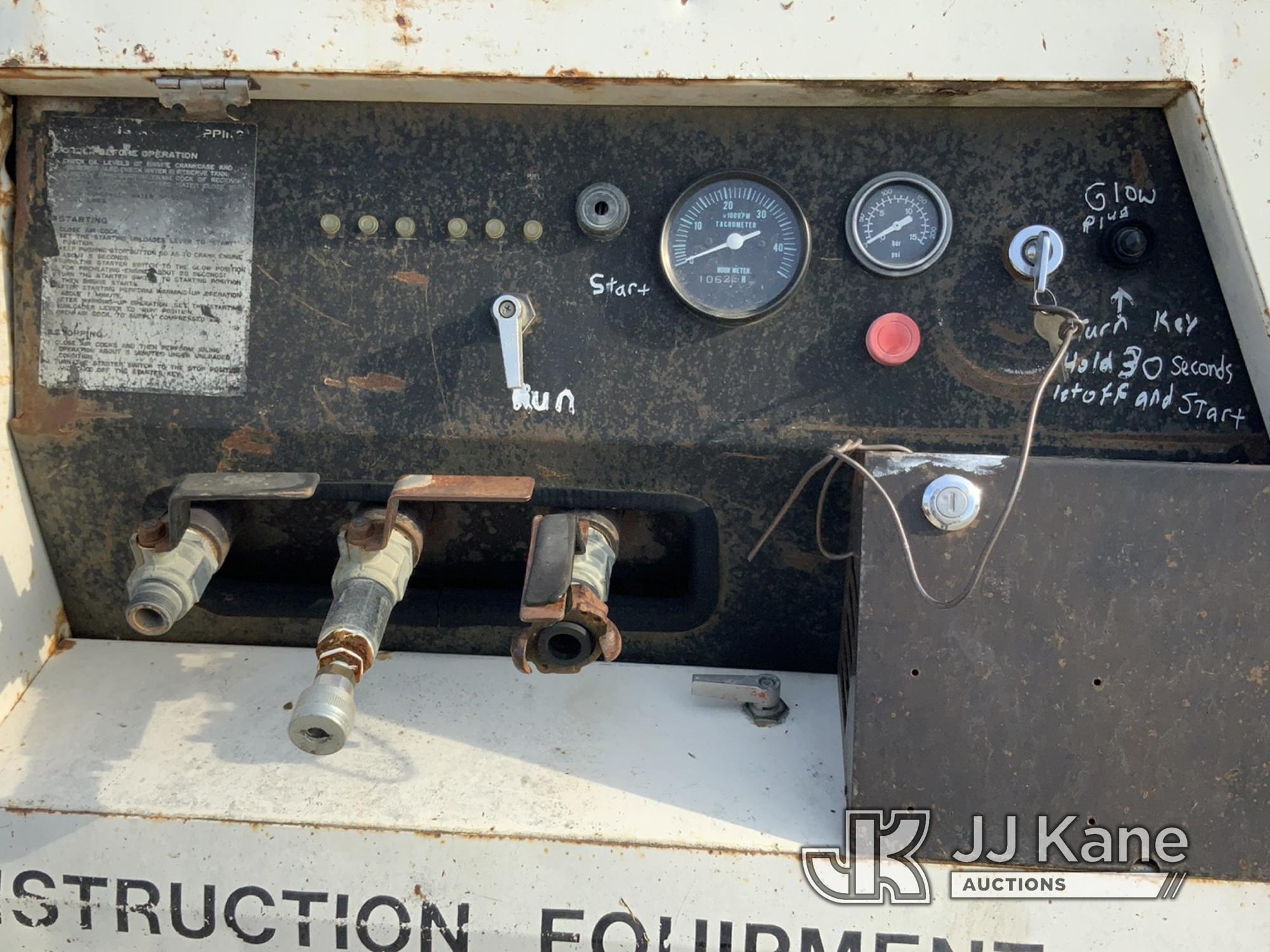 (Tipton, MO) 1988 Chicago Pneumatic CPS 130 Air Compressor, trailer mtd No Title) (Runs, Alternator