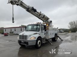 (Kansas City, MO) Altec DC47-TR, Digger Derrick rear mounted on 2014 Freightliner M2 106 Utility Tru