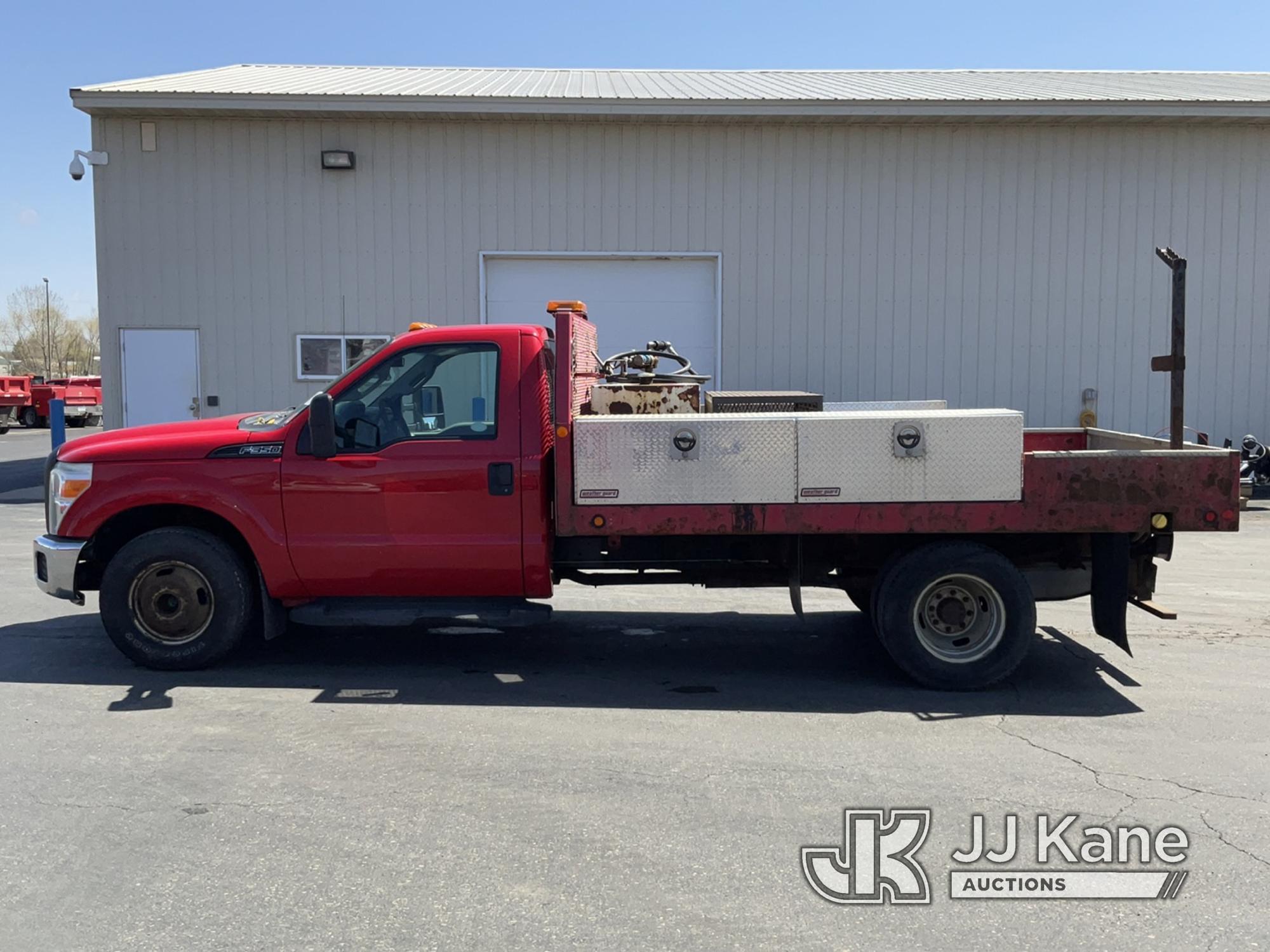 (Maple Lake, MN) 2013 Ford F350 Flatbed Truck Runs, Moves, Operates.