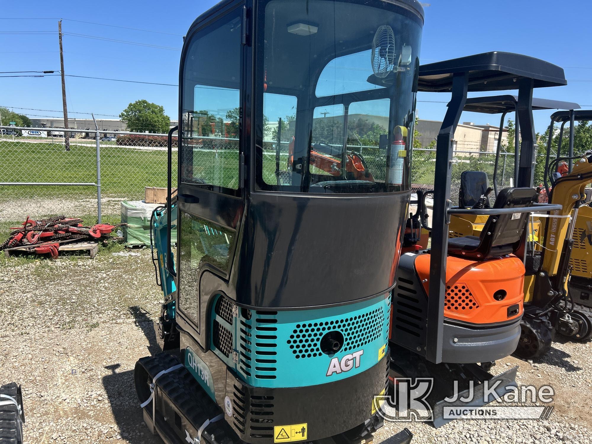 (Waxahachie, TX) 2024 AGT QH13R Mini Hydraulic Excavator New, No Fuel