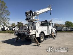 (Kansas City, MO) Altec DM47B-TR, Digger Derrick rear mounted on 2014 FREIGHTLINER M2 106 4x4 Utilit