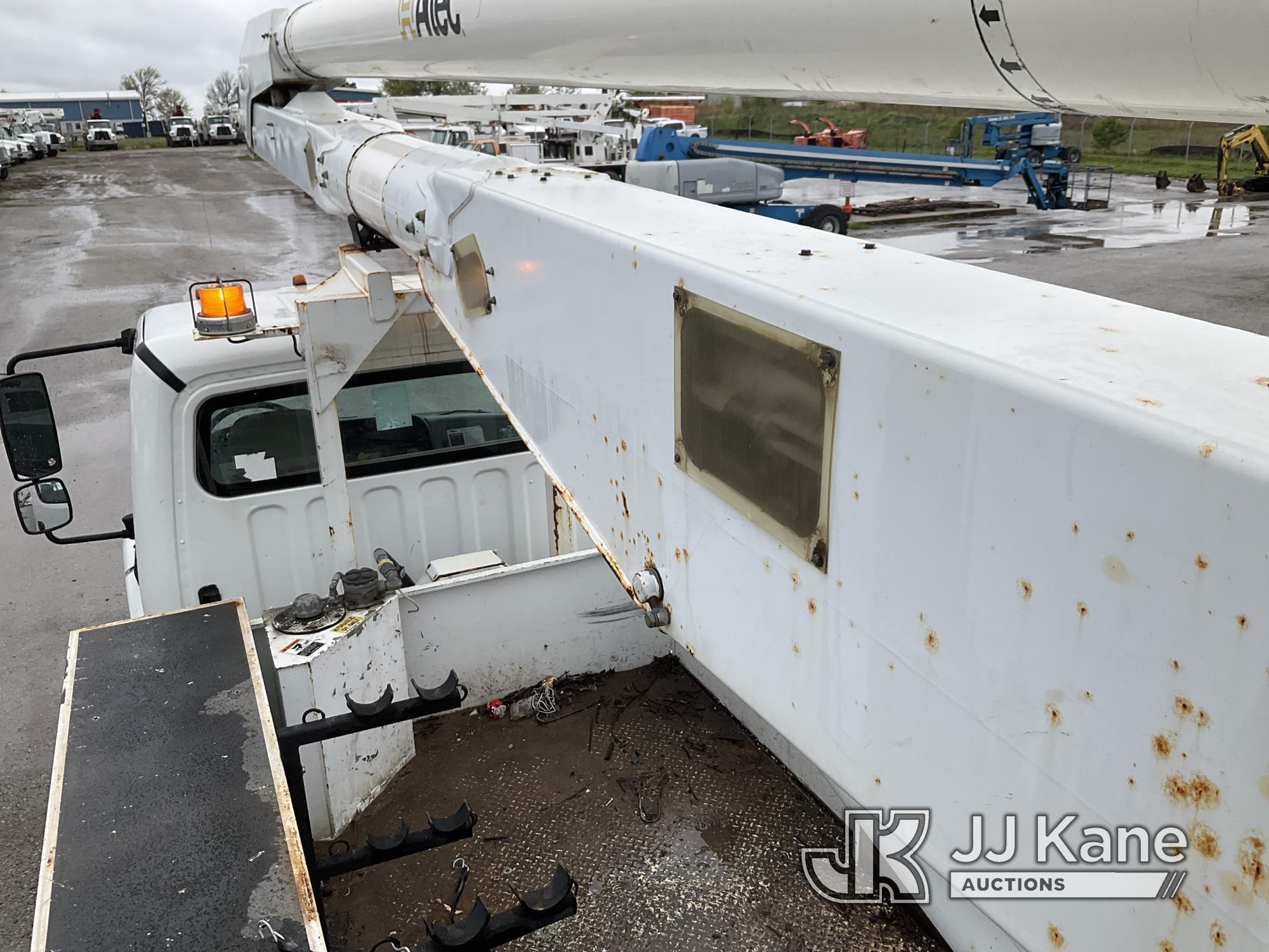 (Kansas City, MO) Altec AA755, Material Handling Bucket Truck rear mounted on 2014 Freightliner M2 1