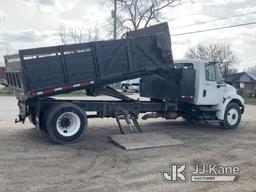 (South Beloit, IL) 2009 International Durastar 4300 Dump Flatbed Truck Runs, Moves & Dump Operates,