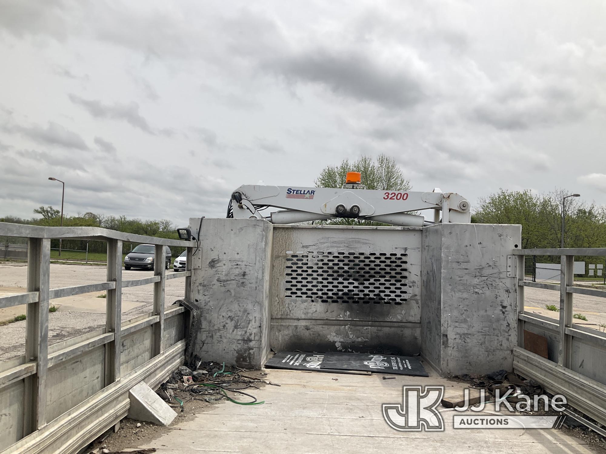 (Kansas City, MO) Stellar 3200A, Knuckleboom Crane mounted behind cab on 2014 RAM 5500 Flatbed/Servi