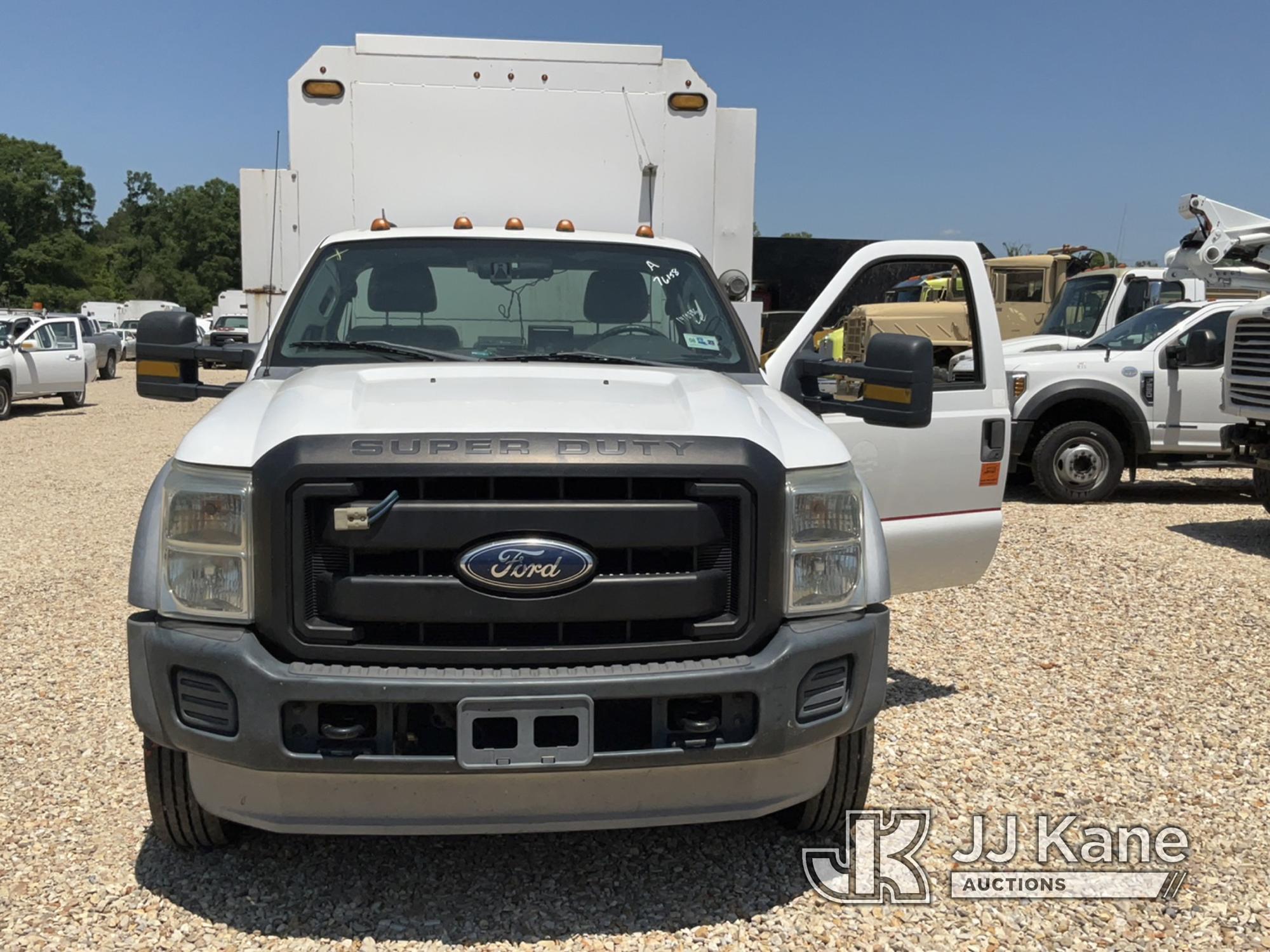 (Robert, LA) 2012 Ford F550 High Top Enclosed Service Truck Runs & Moves) (Jump to Start, Interior D