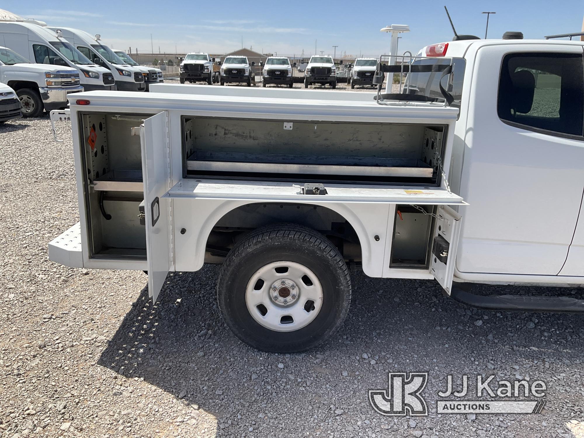 (El Paso, TX) 2016 Chevrolet Colorado Extended-Cab Service Truck Starts, Runs and Moves, Heavy Fuel