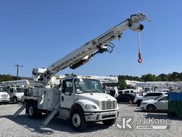 (Covington, LA) Altec DC47-TR, Digger Derrick rear mounted on 2019 Freightliner M2 106 Flatbed/Utili