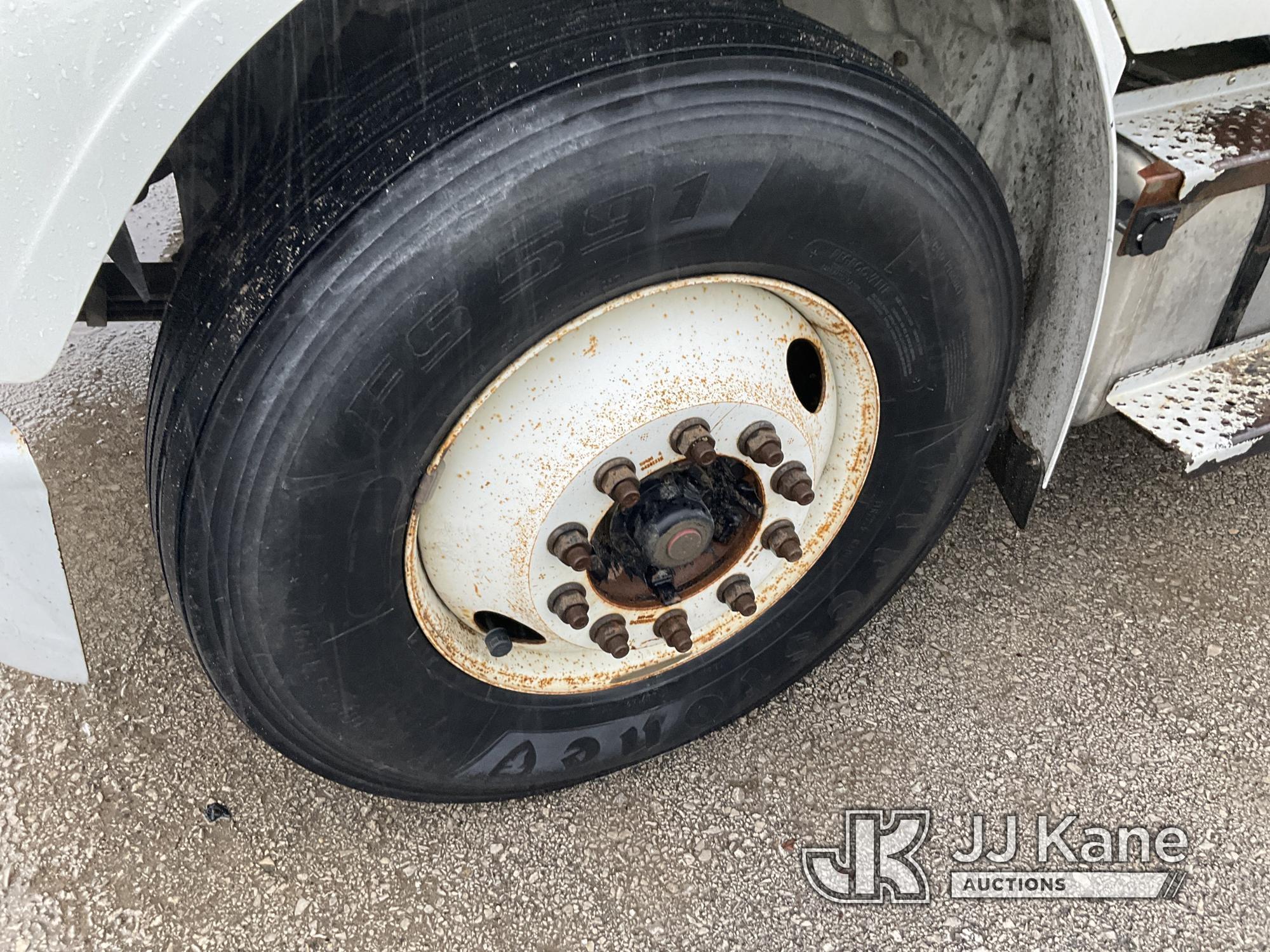 (Kansas City, MO) Altec DC47-TR, Digger Derrick rear mounted on 2014 Freightliner M2 106 Utility Tru