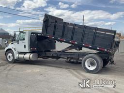 (South Beloit, IL) 2009 International Durastar 4300 Dump Flatbed Truck Runs, Moves & Dump Operates,