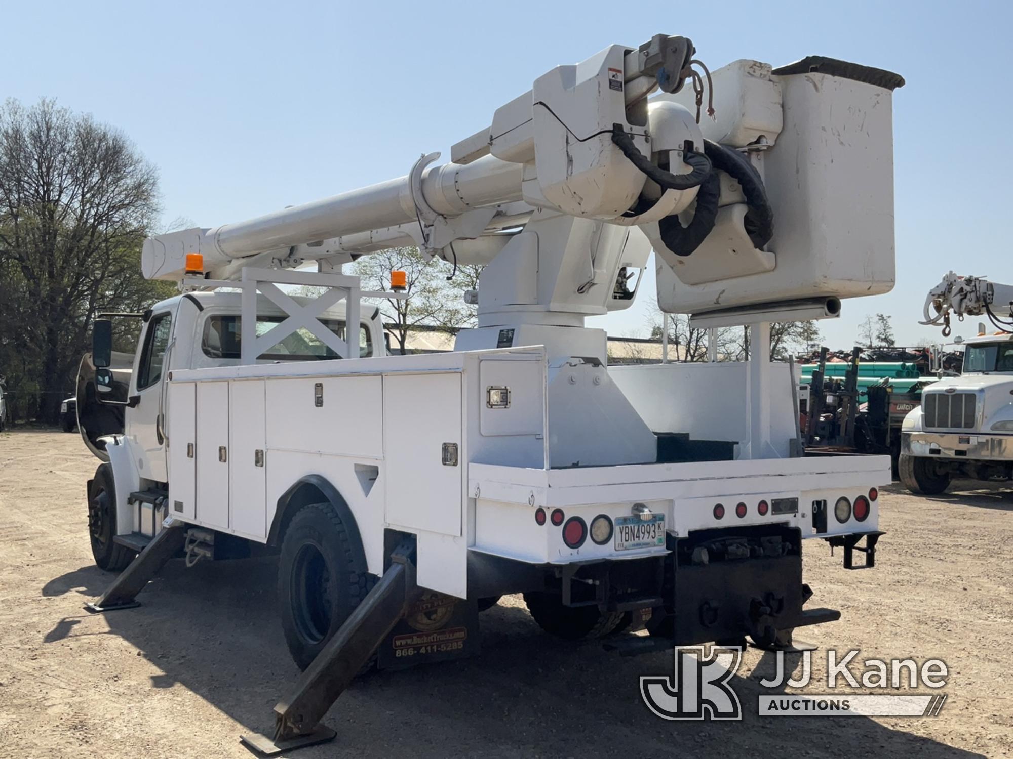 (Shakopee, MN) Altec AM55, Over-Center Material Handling Bucket Truck rear mounted on 2016 Freightli