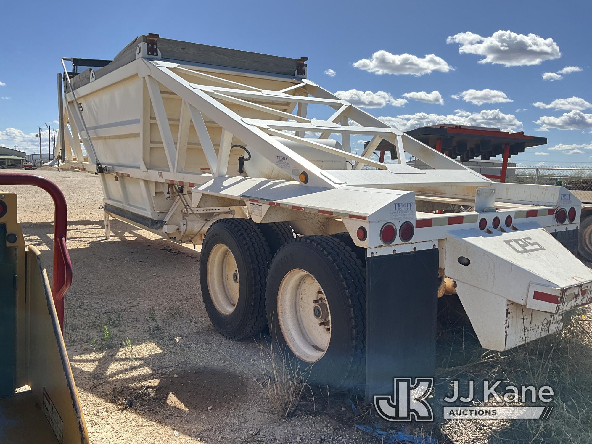 (San Angelo, TX) 2009 Manac LWD40 T/A Belly Dump Trailer Will Pull, Roadworthy, Paint/Body Damage