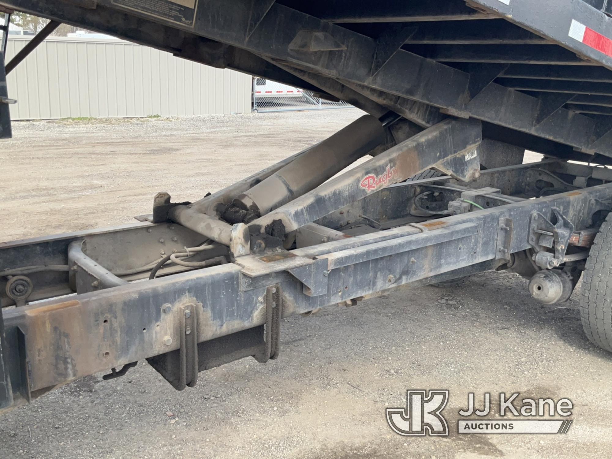 (South Beloit, IL) 2009 International Durastar 4300 Dump Flatbed Truck Runs, Moves & Dump Operates,