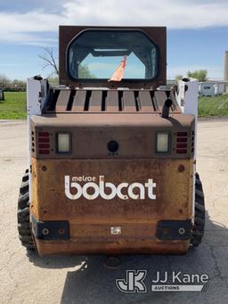 (South Beloit, IL) 1995 Bobcat 753 Rubber Tired Skid Steer Loader Runs, Moves, Operates) (Left Lift