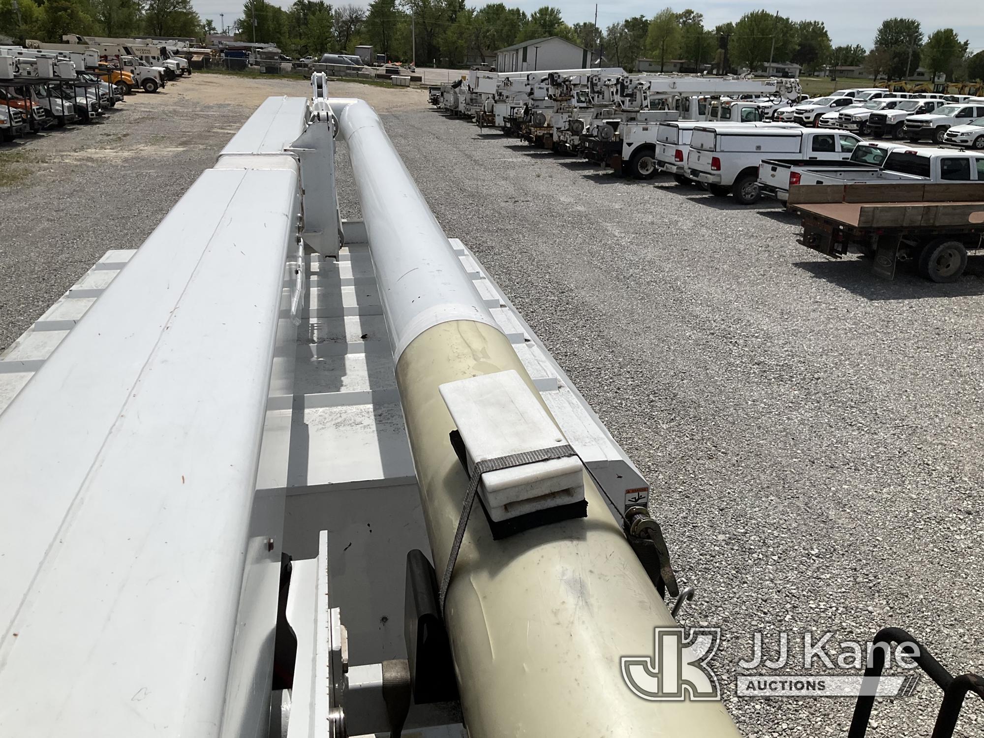 (Hawk Point, MO) Altec LR756, Over-Center Bucket Truck mounted behind cab on 2013 Ford F750 Chipper