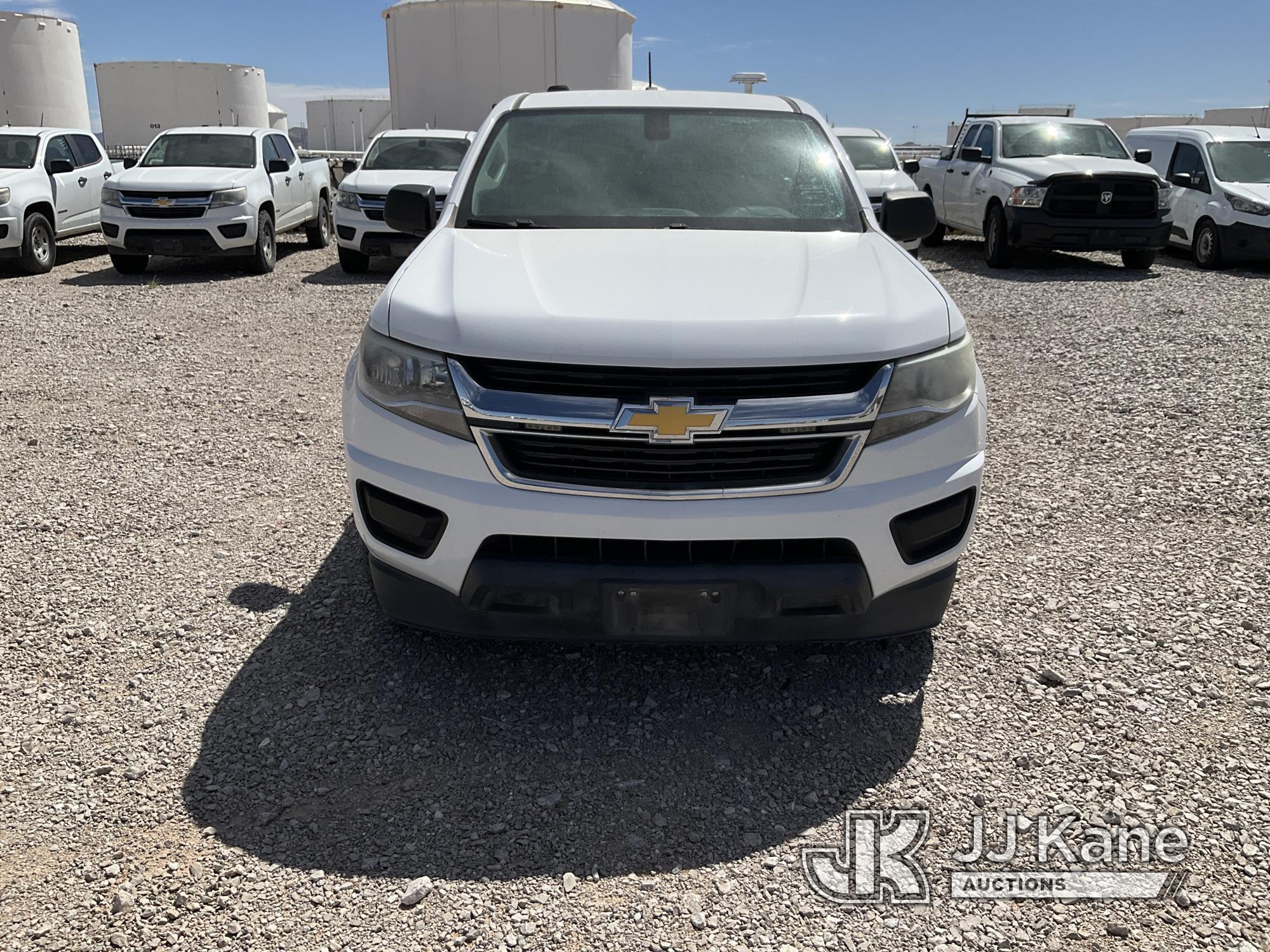 (El Paso, TX) 2016 Chevrolet Colorado Extended-Cab Service Truck Starts, Runs and Moves, Heavy Fuel