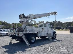 (Covington, LA) Altec DC47-TR, Digger Derrick rear mounted on 2019 Freightliner M2 106 Flatbed/Utili