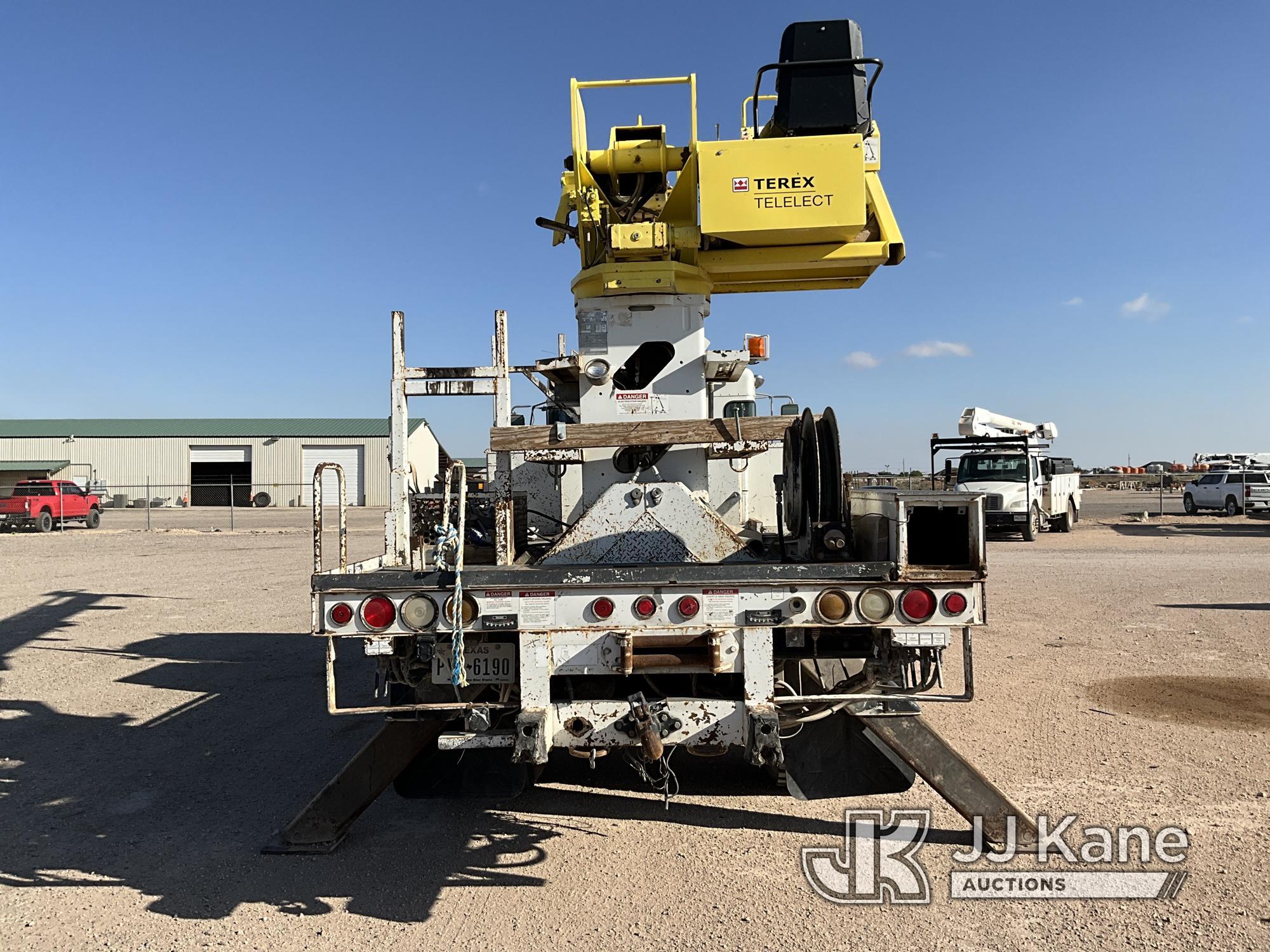 (Midland, TX) Terex/Telelect XL4045, Digger Derrick rear mounted on 2009 Kenworth T300 4x4 Flatbed/U