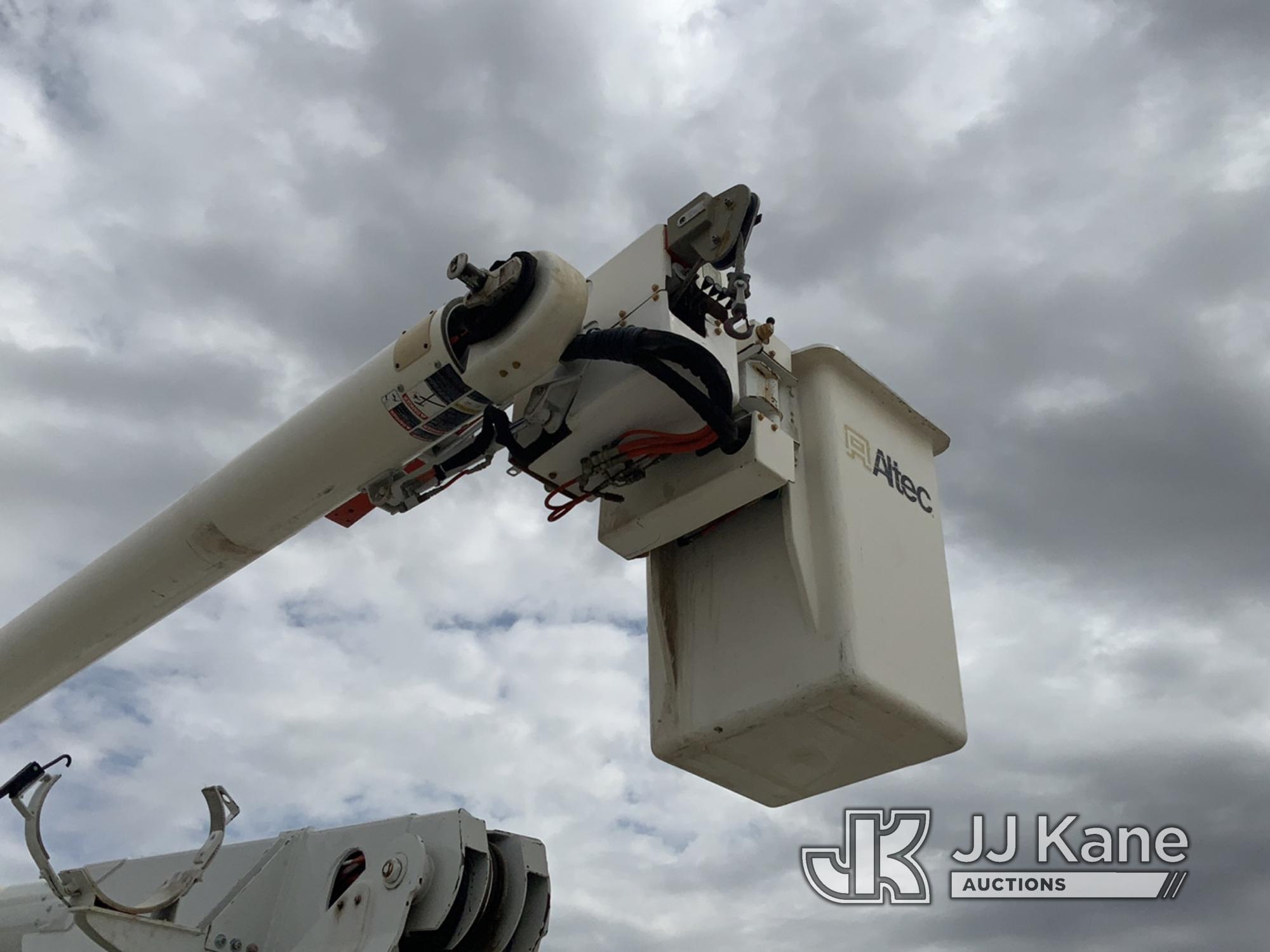 (Dighton, KS) Altec AM855-MH, Over-Center Material Handling Bucket Truck rear mounted on 2000 Freigh