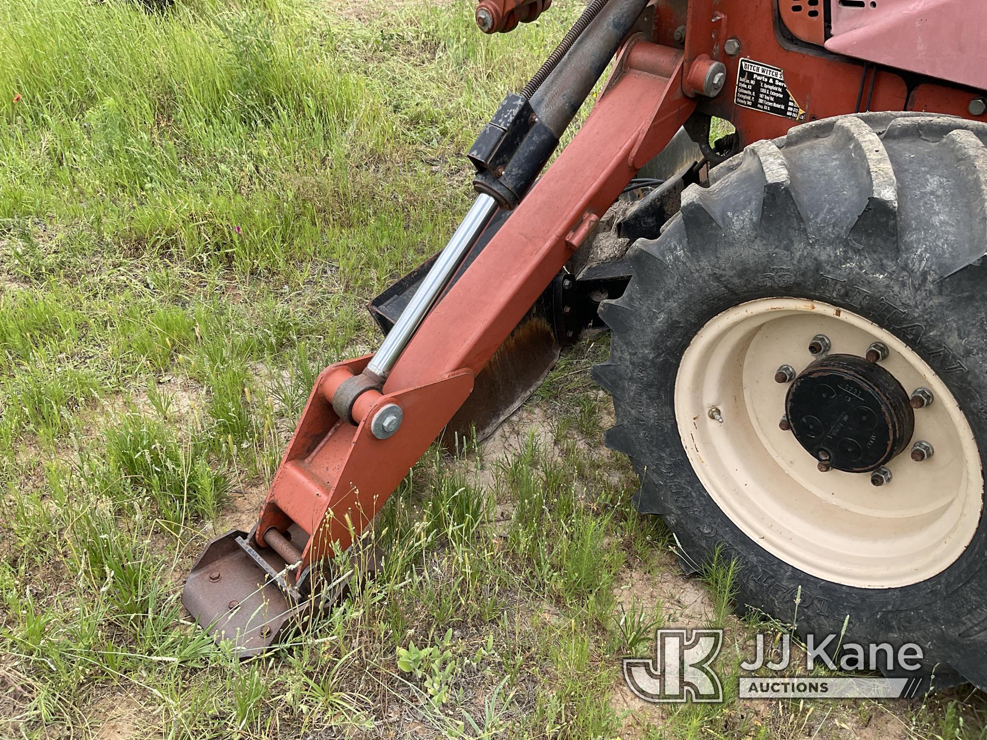 (Fredericksburg, TX) 2008 Ditch Witch RT115 Rubber Tired Trencher Runs, Moves and Operates, Rear Tir