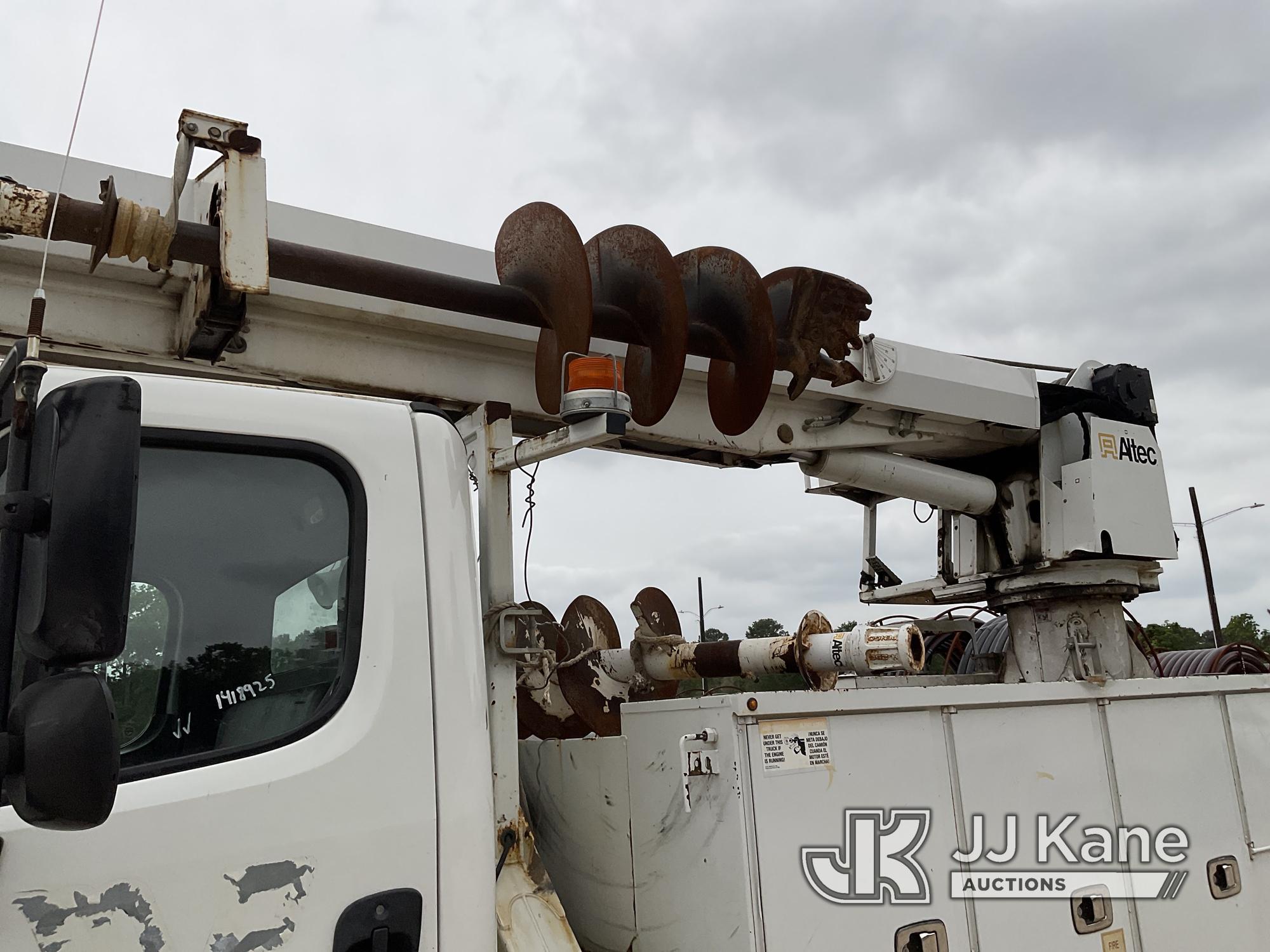 (Cypress, TX) Altec DC47-TR, Digger Derrick rear mounted on 2018 Freightliner M2 106 Utility Truck R