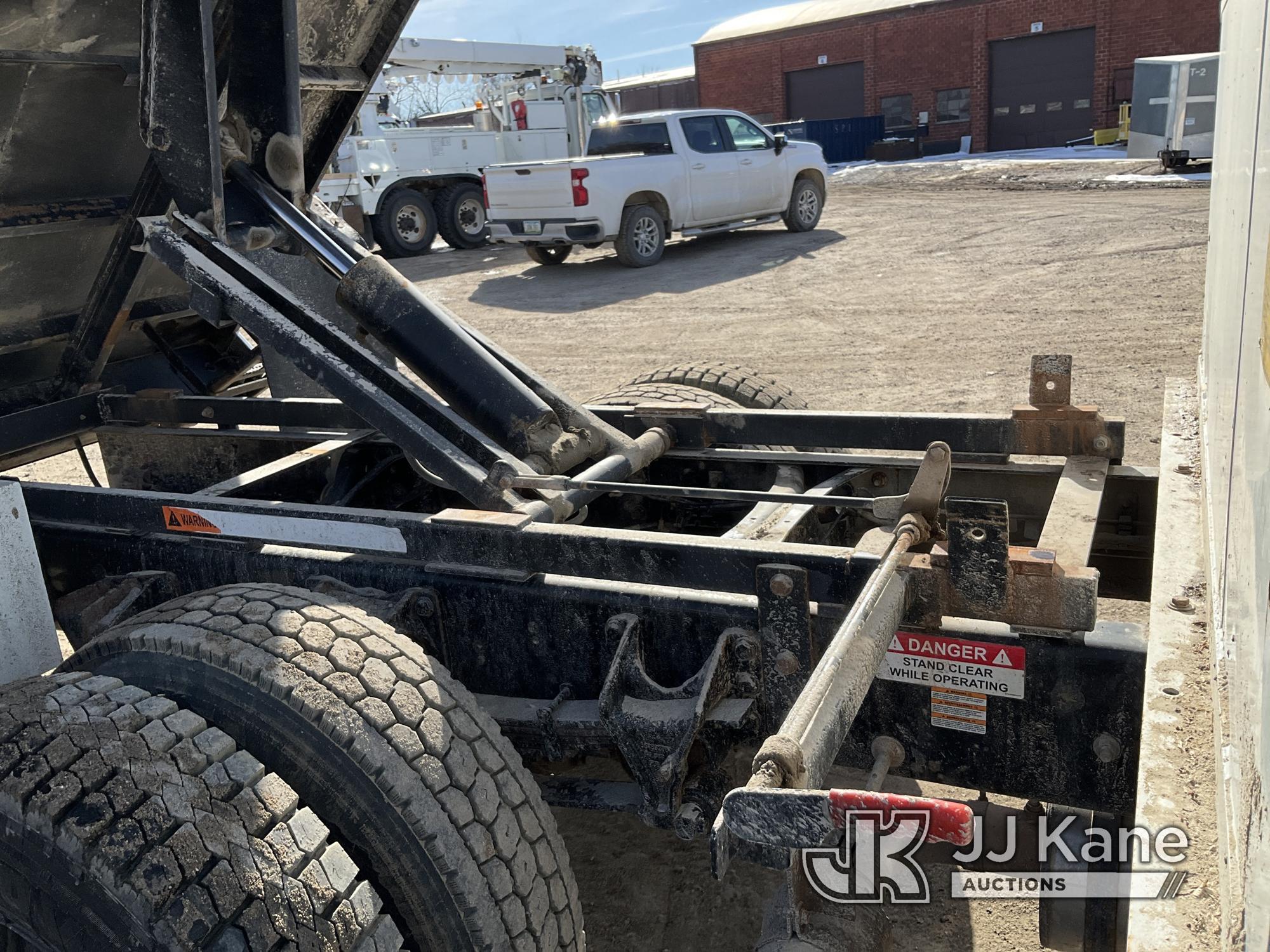 (Des Moines, IA) Altec LR756, Over-Center Bucket Truck mounted behind cab on 2012 Ford F750 Chipper