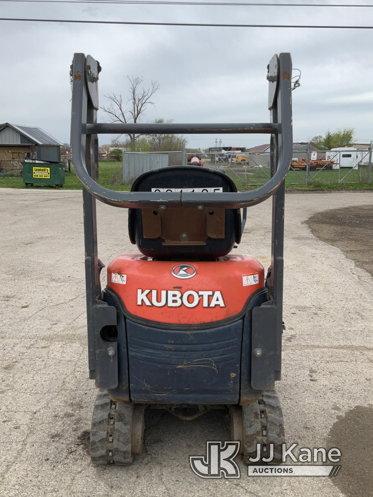 (South Beloit, IL) 2017 Kubota K-008 Mini Hydraulic Excavator Runs, Moves, Operates