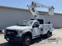 (Maple Lake, MN) Altec AT235, Articulating & Telescopic Non-Insulated Bucket Truck mounted behind ca