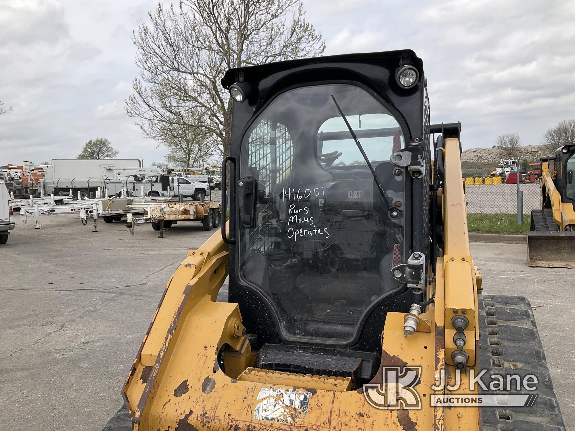 (Kansas City, MO) 2016 Cat 289D Tracked Skid Steer Loader Runs, Moves, & Operates) (Tracks Are Rough