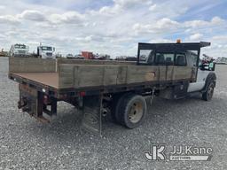 (Hawk Point, MO) 2012 Ford F550 Flatbed Truck Runs & Moves) (Check Engine Light On.