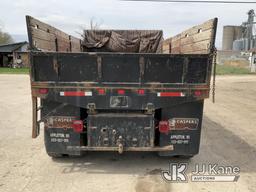 (South Beloit, IL) 2013 International Durastar 4300 Dump Flatbed Truck Runs, Moves, Dump Operates, S