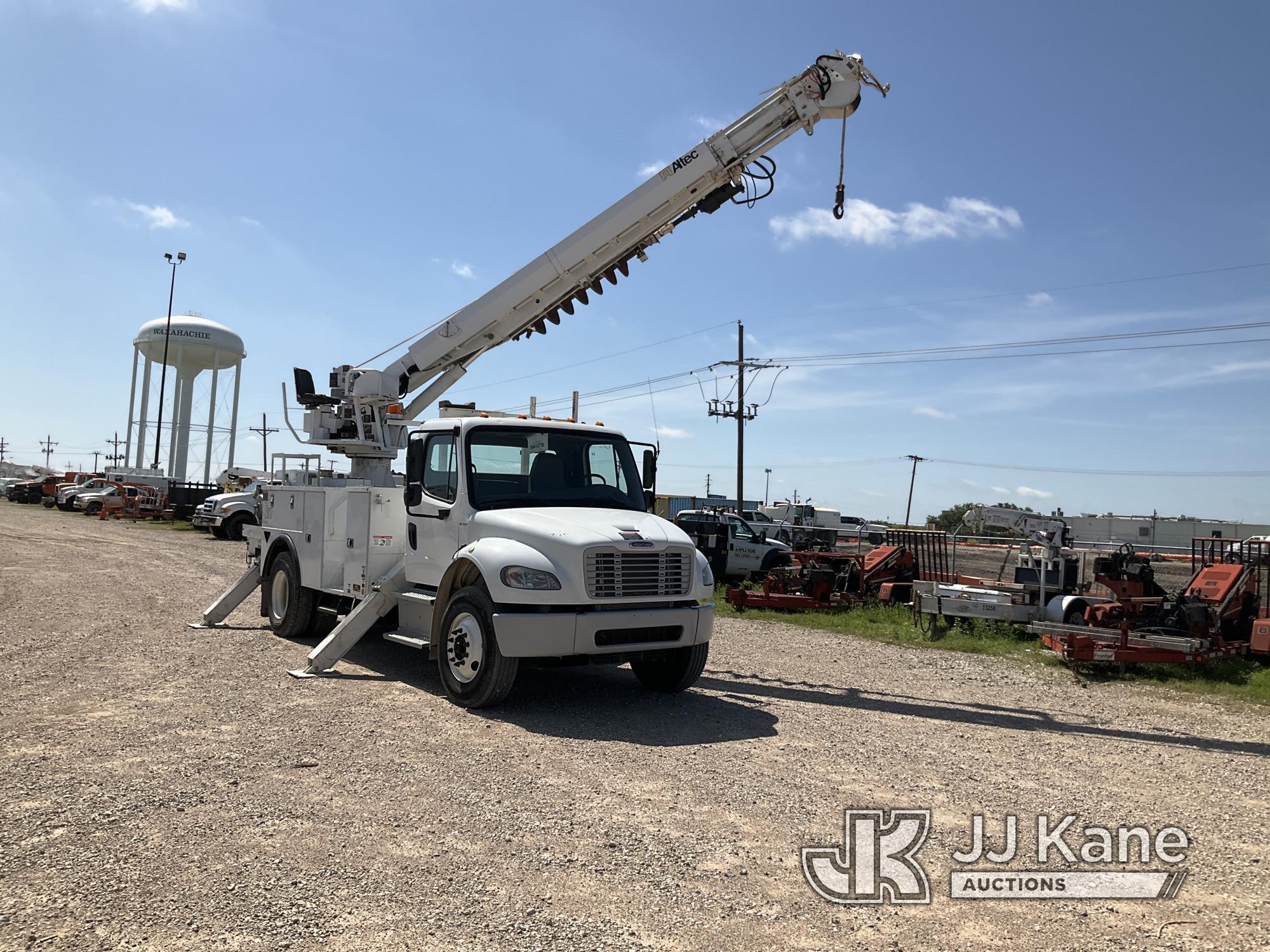 (Waxahachie, TX) Altec DC47TR, Digger Derrick rear mounted on 2018 Freightliner M2 106 Utility Truck