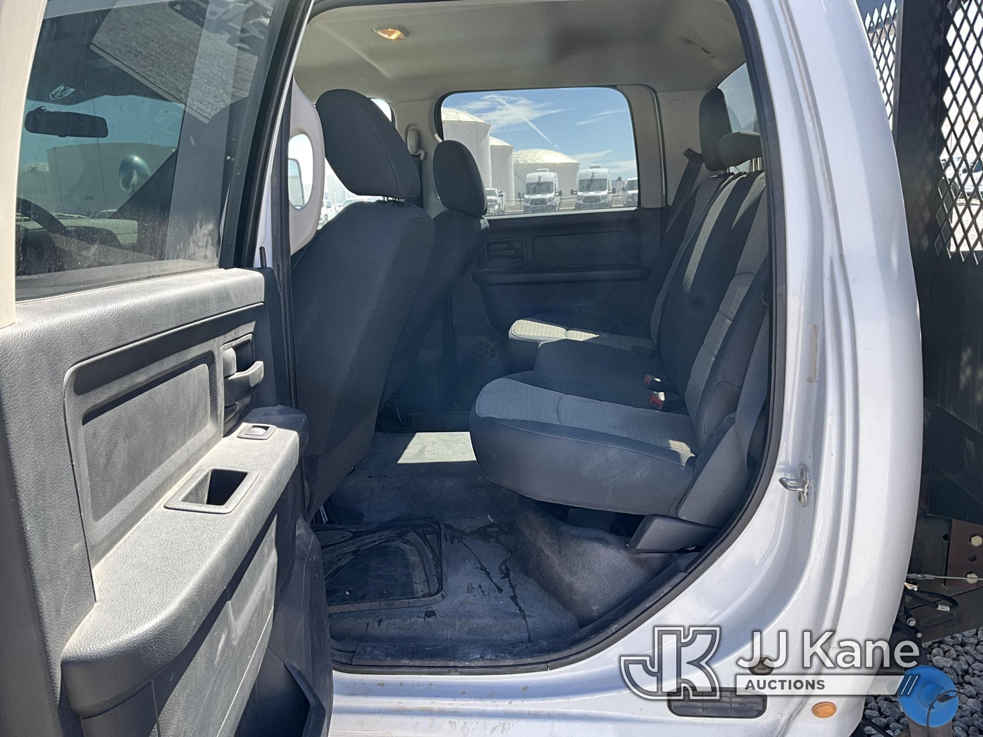 (El Paso, TX) 2011 Dodge RAM 5500HD Crew-Cab Flatbed Truck Runs and Moves, Body/Paint Damage