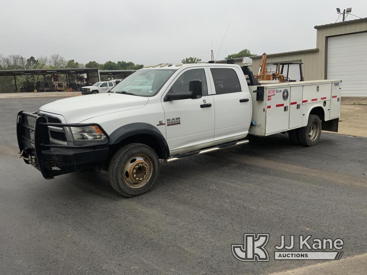 (Douglassville, TX) 2014 RAM 5500 4x4 Crew-Cab Service Truck, Cooperative Owned Runs. Moves. Check E