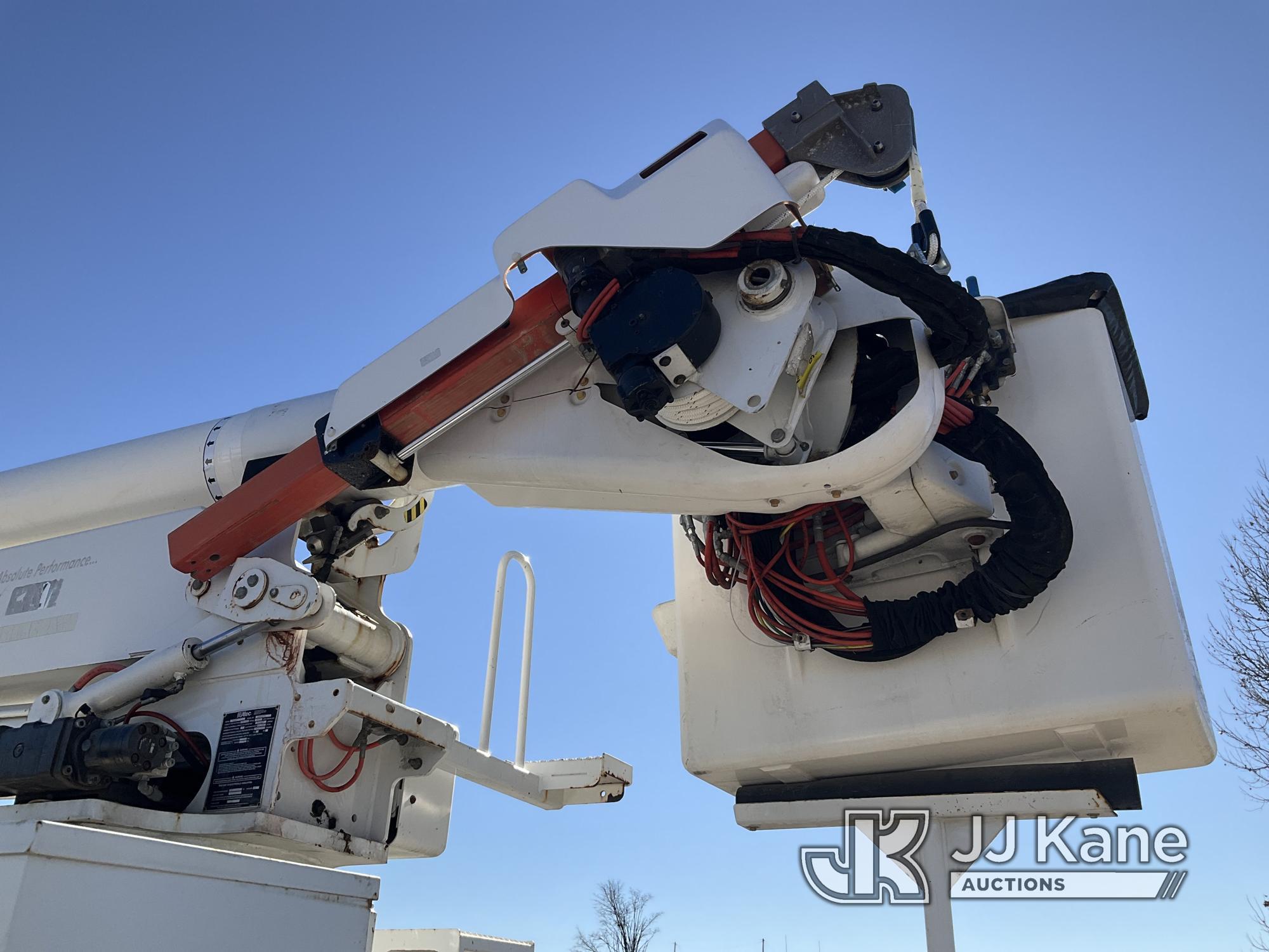 (Kansas City, MO) Altec AA55E, Material Handling Bucket rear mounted on 2012 International 7300 4x4