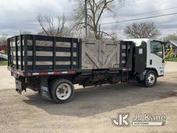 (South Beloit, IL) 2008 Isuzu NQR Dump Flatbed Truck Runs, Moves & Dump Operates