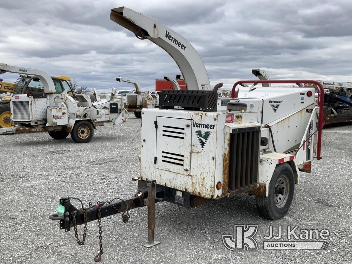 (Hawk Point, MO) 2016 Vermeer BC1000XL Chipper (12in Drum) No Title) (Runs & Operates) (Rust & Minor