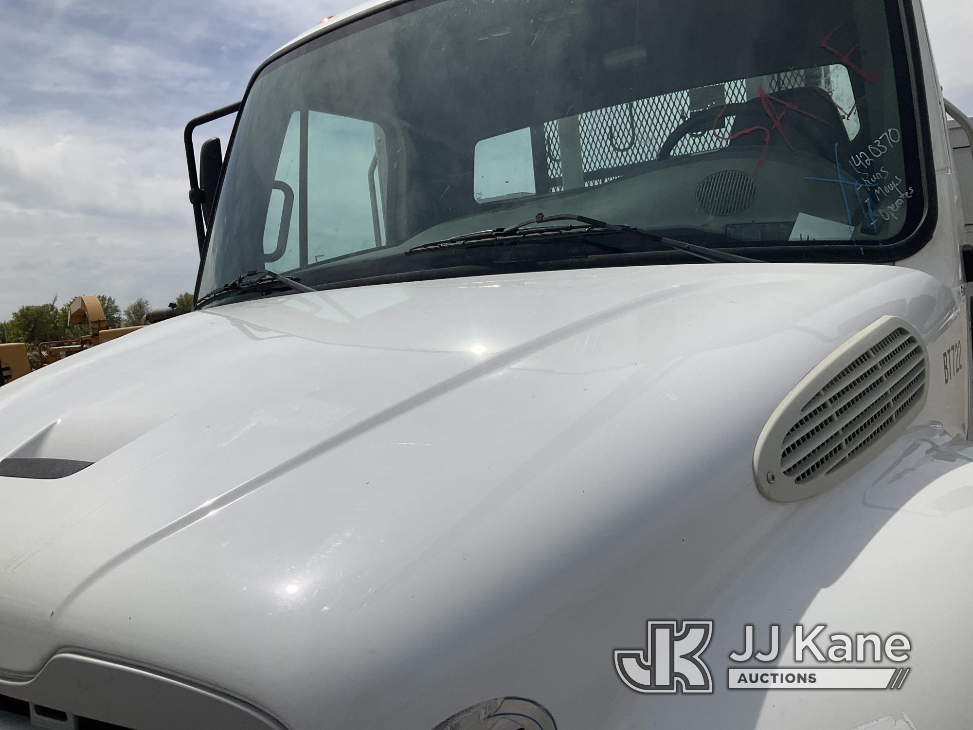 (Kansas City, MO) Altec AA755-MH, Material Handling Bucket Truck rear mounted on 2014 Freightliner M