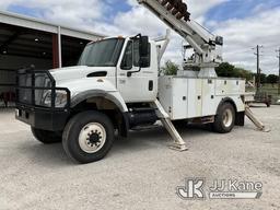 (Azle, TX) Altec DM47-TR, Digger Derrick rear mounted on 2007 International 7300 4x4 Utility Truck,