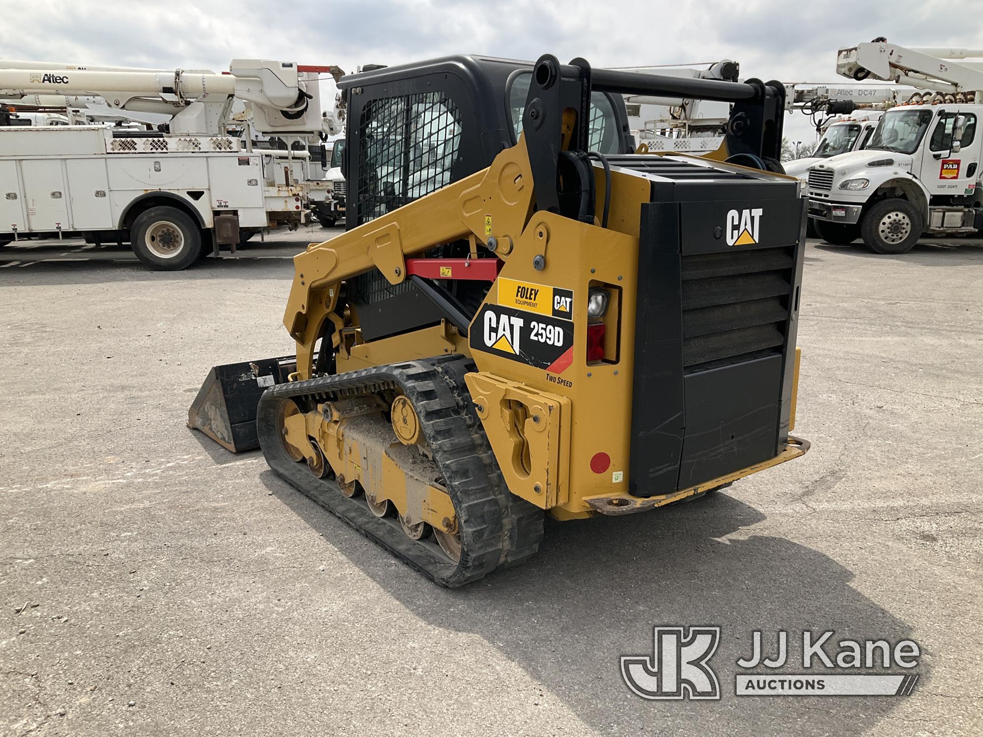 (Kansas City, MO) 2017 Cat 259D Tracked Skid Steer Loader Runs, Moves, & Operates