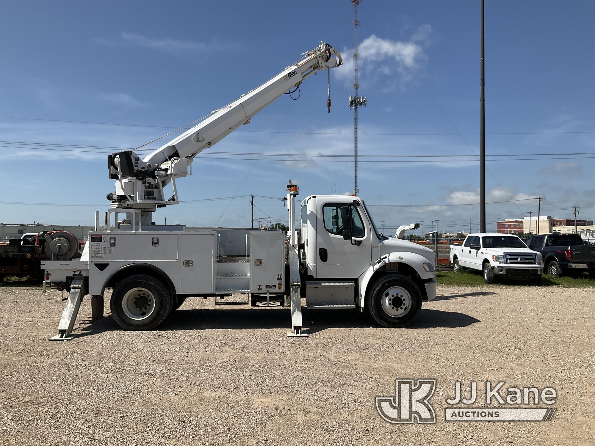 (Waxahachie, TX) Altec DC47TR, Digger Derrick rear mounted on 2018 Freightliner M2 106 Utility Truck