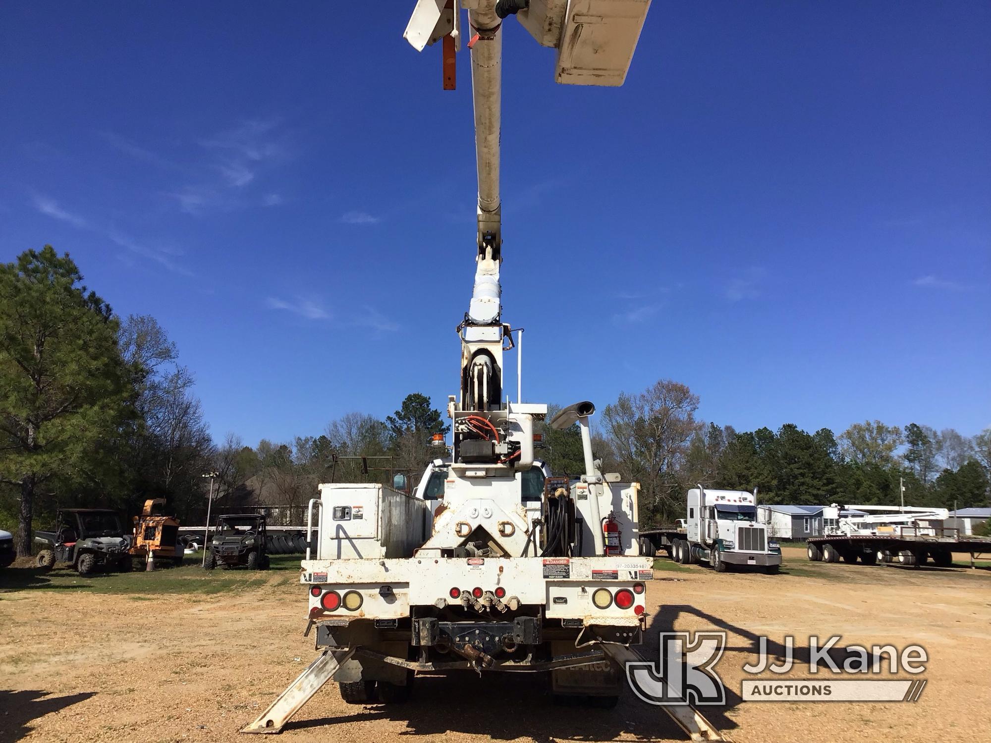 (Byram, MS) Altec AA755-MH, Material Handling Bucket Truck rear mounted on 2011 Ford F750 Utility Tr