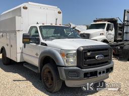 (Robert, LA) 2012 Ford F550 High Top Enclosed Service Truck Runs & Moves) (Jump to Start, Interior D