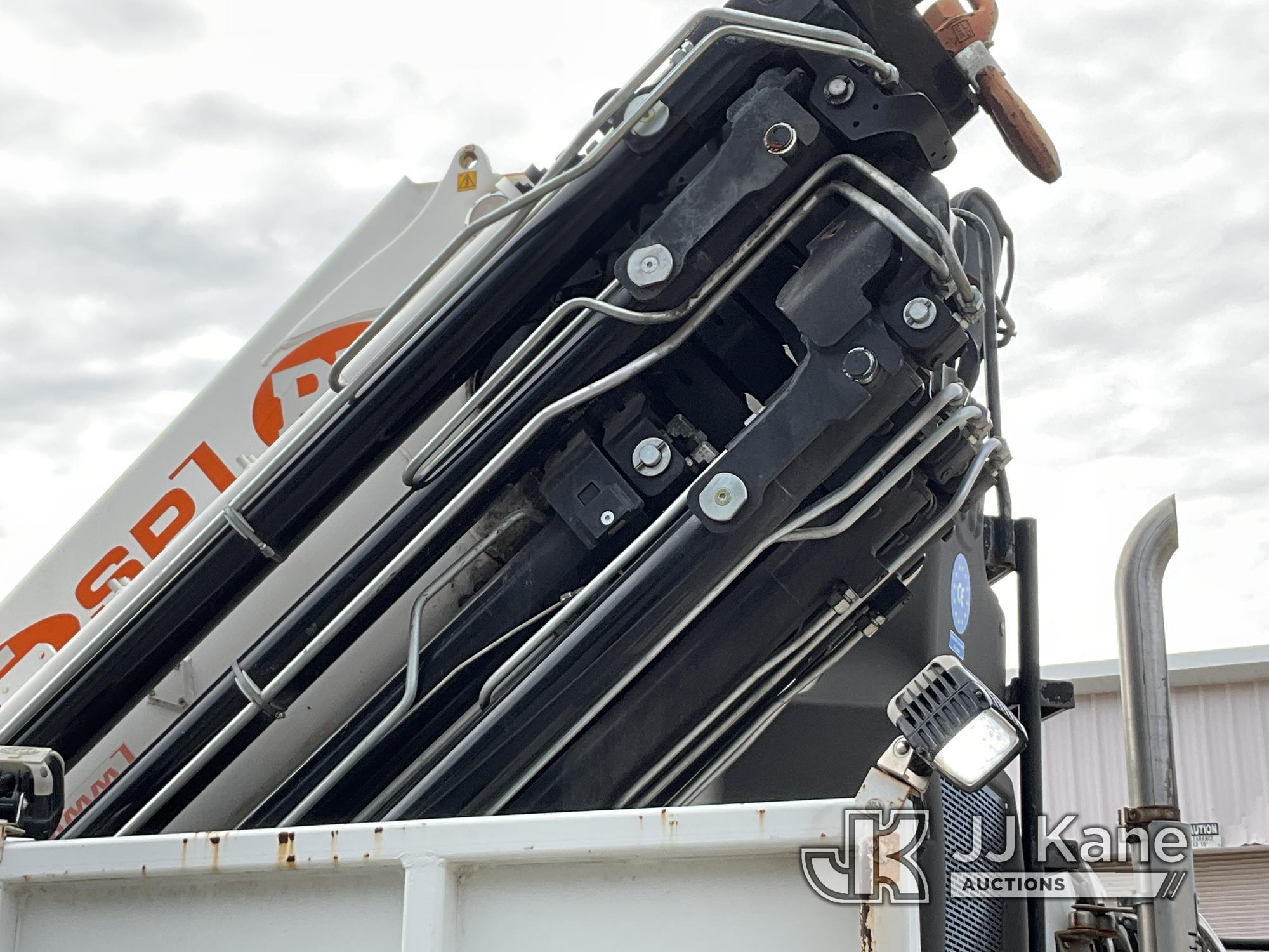 (Houston, TX) PM 65SP, Knuckleboom Crane mounted behind cab on 2014 Freightliner M2 106 Flatbed/Util