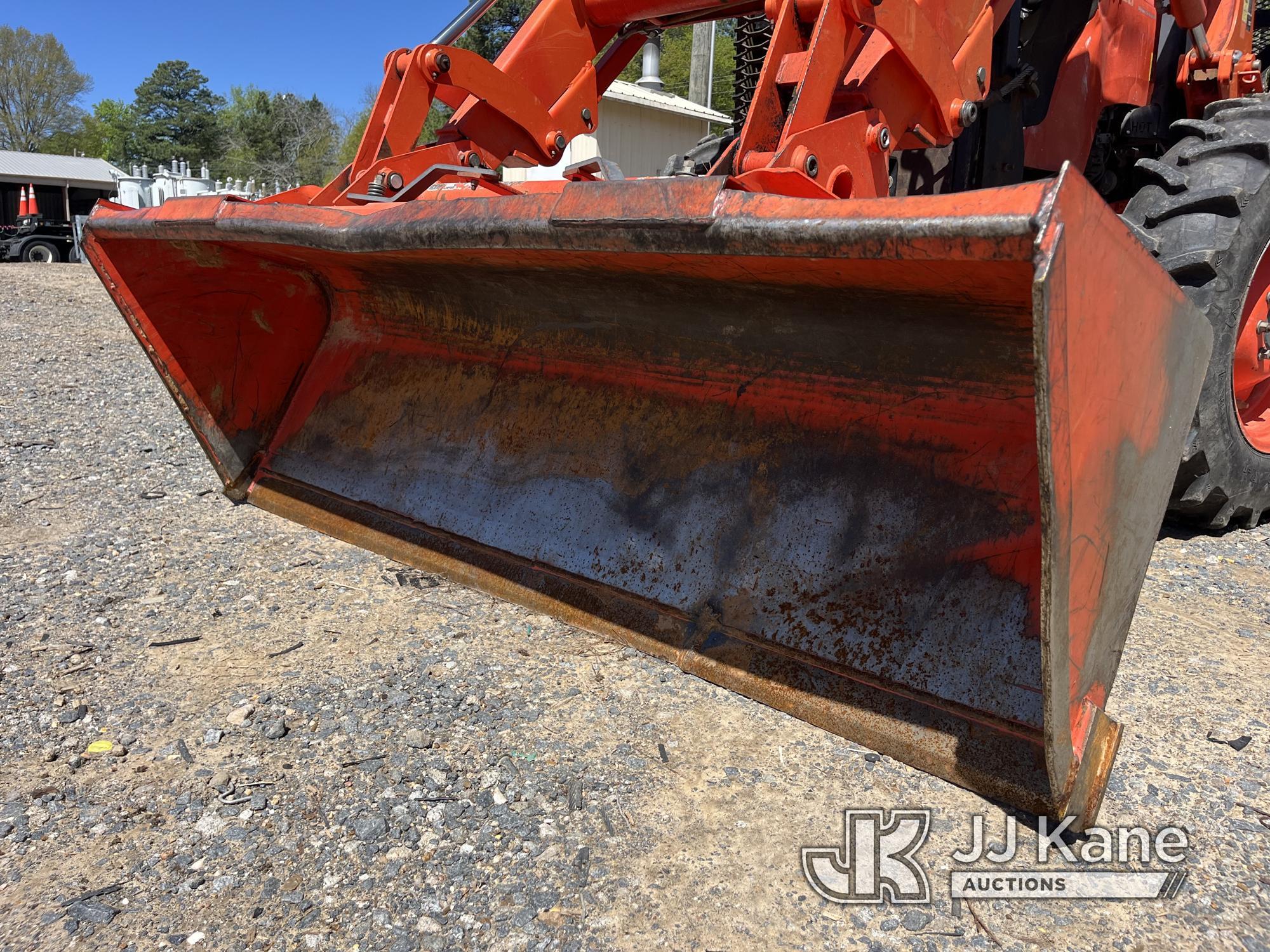 (Farmerville, LA) Kubota M9960 Tractor Loader Runs, Moves & Operates) (Mower Attachment Not Included